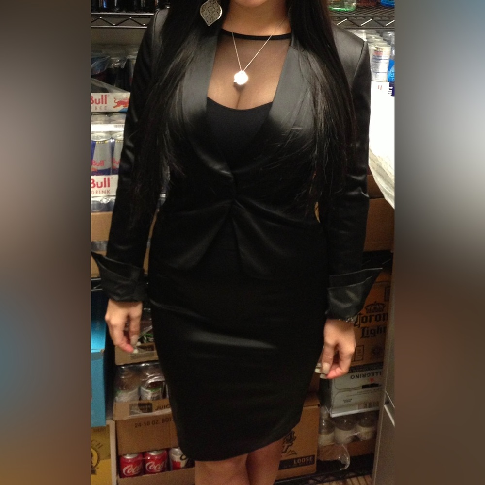 Black Bebe Skirt Suit - 8